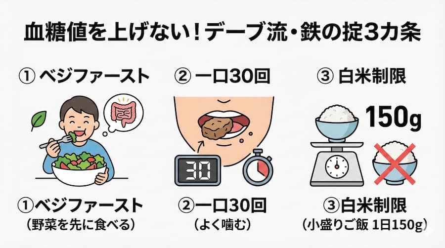 デーブ流・健康管理メソッドのハウツー図解