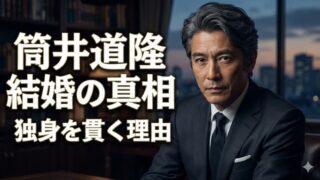 筒井道隆の嫁は誰？結婚しない理由と息子がいる噂の真相を徹底調査 