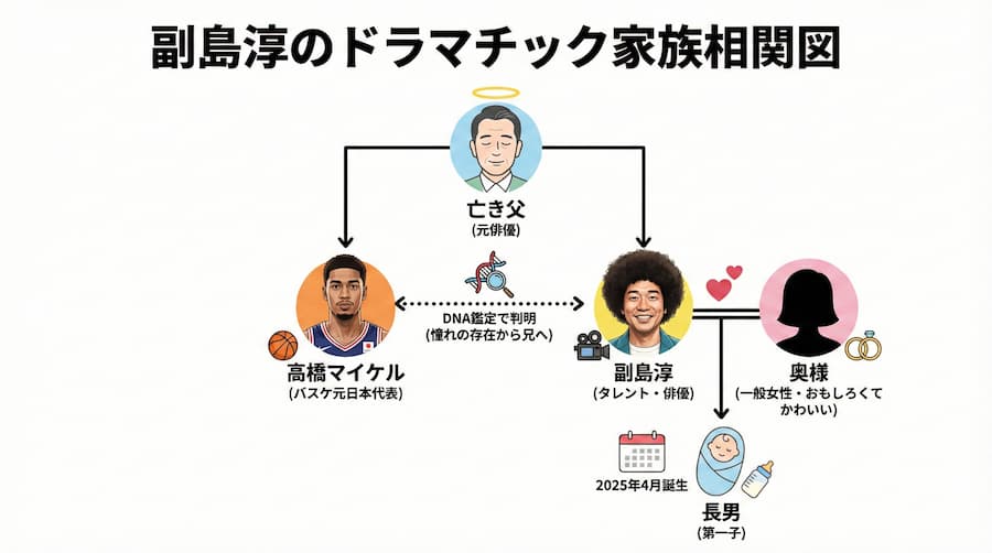 副島淳の家族相関図